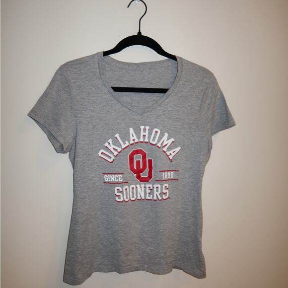 Gray Oklahoma Sooners Women's T-Shirt - Picture 1 of 3